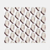 テンベルクプエルトリカニューイヤーココナッツプリン フリースブランケット (正面(横))