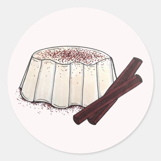 テンベルクプエルトリカニューイヤーココナッツプリン ラウンドシール (正面)