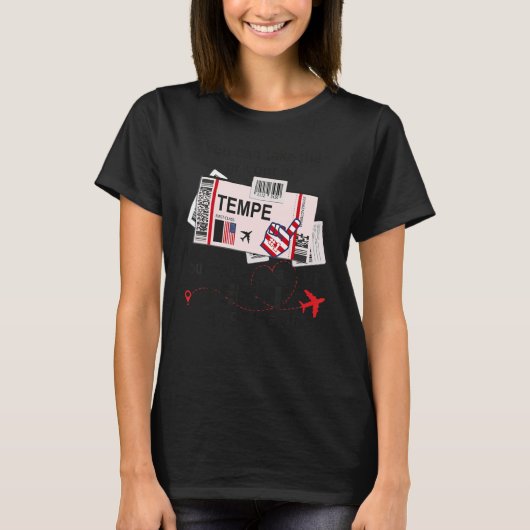 テンペガールテンペボーディングパス Tシャツ (正面)
