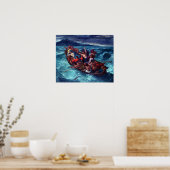 テンペストの間に眠るユージェーンデラクロワ ポスター (キッチン)