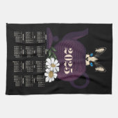 テンペスト猫かわいい2025年カレンダー キッチンタオル (横)