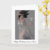 『テンペスト』風の女神誕生日カード カード (黄色い花)