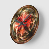 テンペストII （赤） ラウンド壁時計 (傾斜)