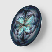 テンペストII （青） ラウンド壁時計 (傾斜)