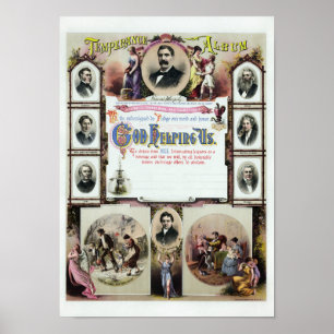 テンペランスアルバム – 1871年頃 ポスター