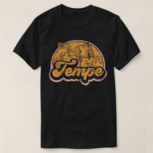 テンペ、アリゾナ州 Tシャツ (デザイン正面)