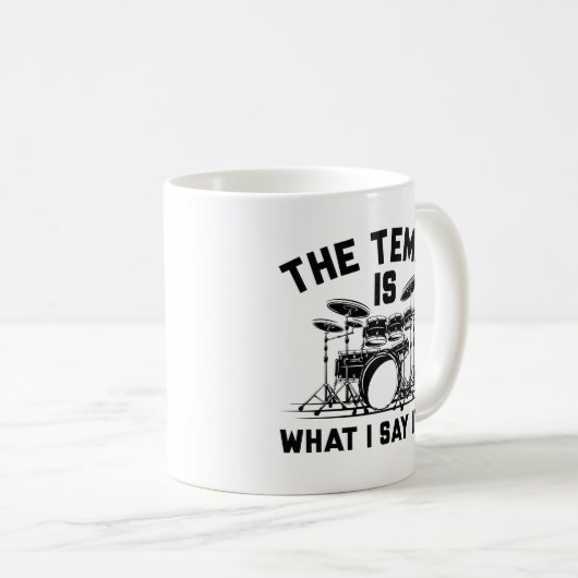 テンポは私の言うことだ コーヒーマグカップ (正面右)