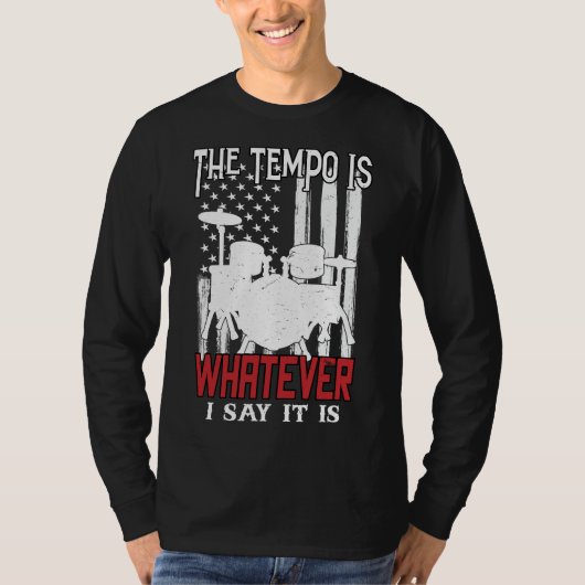 テンポは私の言う通りだ Tシャツ (正面)