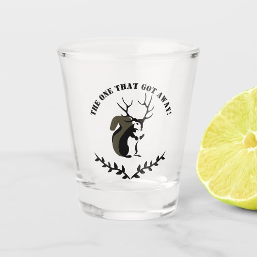 テンポイントアントラー付きブラックリス ショットグラス (正面)