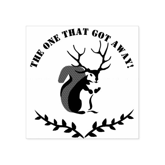 テンポイントアントラー付きブラックリス ラバースタンプ (インプリント)