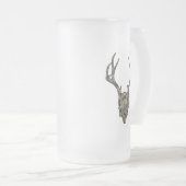 テンポイントジャッカロープヨーロッパ山迷彩柄スカル フロストグラスビールジョッキ (正面右)