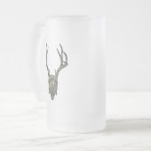 テンポイントジャッカロープヨーロッパ山迷彩柄スカル フロストグラスビールジョッキ (正面左)