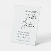 テンポラリタトゥーステーション結婚式の引き出物 台座サイン (正面)