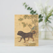 テン素晴らしハウンズ – カンニ（チベットの山犬） ポストカード (スタンド正面)