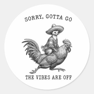 テン イエサイコー ごめん、行くね Vibes Are Off ラウンドシール