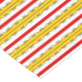 テースペインのストライプブル布 テーブルクロス (アングル)