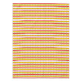 テースペインのストライプブル布 テーブルクロス (正面)