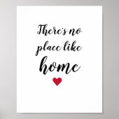 テーズノプレイスライクホーム引用文アート ポスター (正面)
