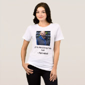 テートが落ちるのを見守る女の子: やる気 トライブレンドＴシャツ (正面全面)