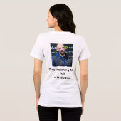 テートが落ちるのを見守る女の子: やる気 トライブレンドＴシャツ (裏面全面)
