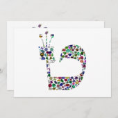 テートのヘブライ文字 招待状 (正面/裏面)