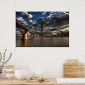 テートモダンとミレニアムブリッジ ポスター (キッチン)