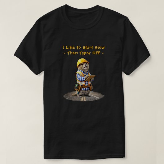 "テーパー" (1) Tシャツ (デザイン正面)