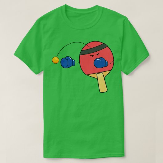 テーブおもしろいルテニスボクシング Tシャツ (デザイン正面)