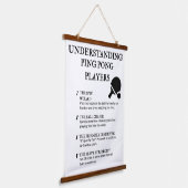 テーブおもしろいルテニス中毒者の引用文 吊り下げ型タペストリー (傾斜あり)