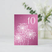 テーブエレガントルナンサマースパークルバラピンク ポストカード (スタンド正面)