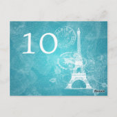 テーブエレガントルナンシャルパリブルー ポストカード (裏面)