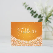 テーブエレガントルナンバスタースパークルオレンジ ポストカード (スタンド正面)