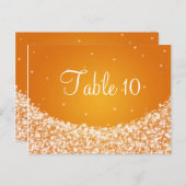 テーブエレガントルナンバスタースパークルオレンジ ポストカード (正面/裏面)