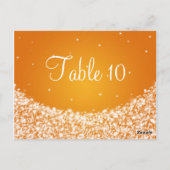 テーブエレガントルナンバスタースパークルオレンジ ポストカード (裏面)