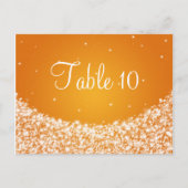 テーブエレガントルナンバスタースパークルオレンジ ポストカード (正面)