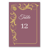 テーブエレガントルビクトリアン・カード番号 テーブルナンバー (正面)