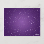 テーブエレガントル番号きらめくシャンデリア紫 ポストカード (裏面)