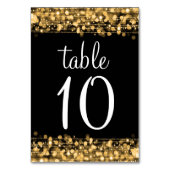 テーブエレガントル番号パーティースパーク金ゴールド テーブルナンバー (正面)