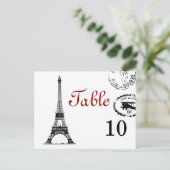 テーブエレガントル番号ヴィンテージパリポストカード ポストカード (スタンド正面)