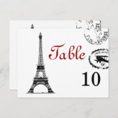 テーブエレガントル番号ヴィンテージパリポストカード ポストカード (正面/裏面)