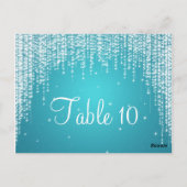 テーブエレガントル番号夜のダズルブルー ポストカード (裏面)