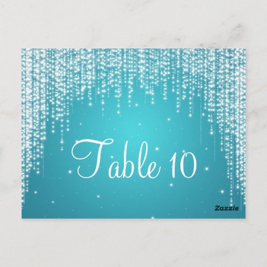 テーブエレガントル番号夜のダズルブルー ポストカード (裏面)