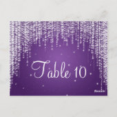 テーブエレガントル番号夜ダズルパープル ポストカード (裏面)