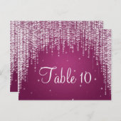テーブエレガントル番号夜ダズルベリーピンク ポストカード (正面/裏面)