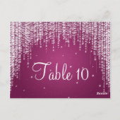 テーブエレガントル番号夜ダズルベリーピンク ポストカード (裏面)