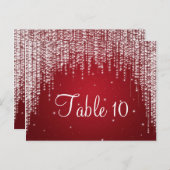 テーブエレガントル番号夜ダズルレッド ポストカード (正面/裏面)