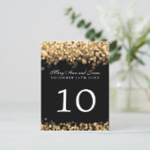 テーブエレガントル番号金ゴールドライト ポストカード (スタンド正面)