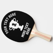 テーブカスタムルテニス用トロフィーカップ平峰パドル 卓球ラケット (横)