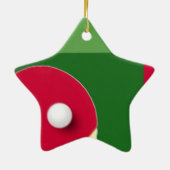 テーブパーソナライズされたルテニスホリデーギフト セラミックオーナメント (裏面)