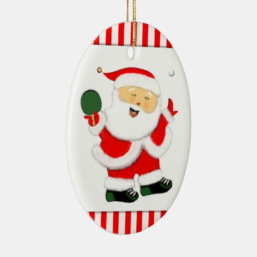 テーブパーソナライズされたルテニスホリデーギフト セラミックオーナメント (右)